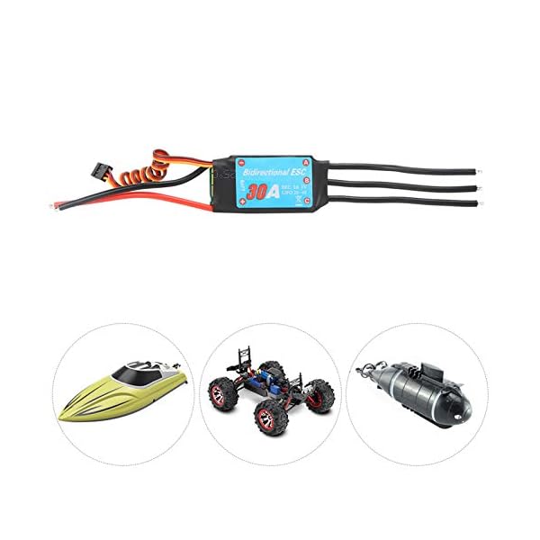 GXX Ausgangsfernbedienungsfahrzeug Zweiwege-Bürstenloser ESC RC Elektronischer Geschwindigkeitsregler Für RC-Auto Schiff… – Bild 8