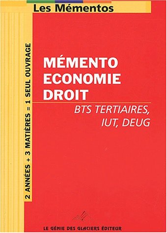 Mémento eco-droit pour BTS tertiaires