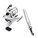HDE Mini Collapsible Aluminum Pocket Pen Style Fishing Combo Rod Bait Cast Spinning Reel