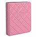 Zink Polaroid 64-Pocket Photo Album w/Sleek Quilted Cover for Zink 2x3 Photo Paper (Snap, Zip, Z2300) - Pink