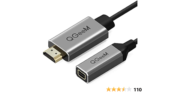 HDMI to Mini DisplayPort,QGeeM 4K x 2K 