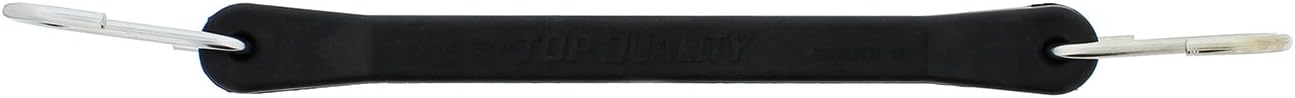 ABN EPDM Rubber Straps - 10in Black Rubber Tie Down Straps with Hooks (18in Max Stretch) Rubber Bungee Cords, 10 Pack: Automotive