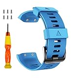 ANCOOL Compatible with Forerunner 35 Bands Soft Silicone Watch Band Sport Strap Replacement for Forerunner 35 Smartwatch (Sky Blue)