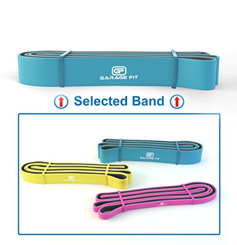 Pull up Assist Bands -Resistance Bands, Pull up Bands, Mobility Bands for Cross Training, Exercise Resistance Bands for Gymnastics Assisted Pull up Bands(Blue/Gray (M) 100-120 lbs 1 1/8")