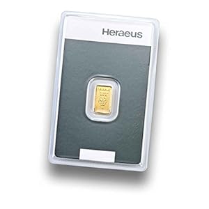 Goldbarren 1g – 1 Gramm Gold – Heraeus – Feingold 999.9 – Prägefrisch – LBMA zertifiziert