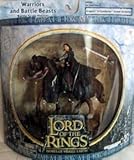 2003 - New Line / Play Along - Lord of the Rings : Armies of Middle Earth - Aragorn in Gondorian Armor on Horse - Warriors & Battle Beasts - Battle Scale Figures - Out of Production - Limited Edition - Collectible