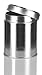 JUVITUS Wide Round Twist Top Tea Tin Canister Containers and Metal Scoop Spoon, For Loose Leaf Tea, Coffee, Sugar Storage, Spices (6)