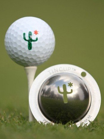 Tin Cup Cactus Cantina Golf Ball Custom Marker Alignment Tool