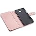 UrbanDrama for Samsung Galaxy J7 2015 Case Galaxy J7 Wallet Case, Glitter Shiny Faux Leather Magnetic Closure 9 Credit Card Slots Cash Holder Protective Case for Samsung J7 5.5 inch, Rose Gold