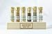 Jacobsen Salt Co. 6 Vial Infused Salt Set with branded wooden stand