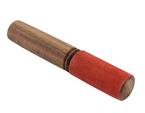 Tibetan Hard Wood Singing Bowl Leather-Wrapped Striker, Mallet