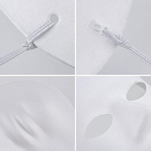 Outgeek DIY Mask, White Mask Paintable Paper Mask White Plain Mask for Mardi Gras (12 Male+12 Female - Thumbnail 4