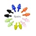 Honbay 6Pairs Reusable Silicone Swimming Earplugs Soft and Flexible Ear Plugs for Swimming, Learning, Hearing Protection, Concerts, Airplanes, Shooting, etc