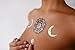 TribeTats Yoga-Inspired Premium Metallic Tattoos - Full Variety Set | 150+ Henna Inspired Temporary Tattoos | Mandalas, Om Symbols, Chakras, Moon Phases, Baby Elephants | Applies In A Flash