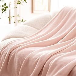 Bertte Fleece Throw Blanket Super Soft Cozy Warm