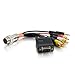 C2G 60055 RapidRun VGA (HD15) + 3.5mm + Composite Video Flying Lead (6 Inches)