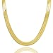 L & L Nation Herringbone Necklace Jewelry Chain 90s Hip Hop Bling: 14K Gold Plated Snake Chain Necklace - Herringbone Costume Jewelry for Men - Perfect for Fashion Jewelry and Bling Jewelry Lovers