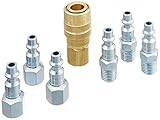 Milton S-212 1/4" NPT M Style Coupler and Plug Kit - 7 Piece