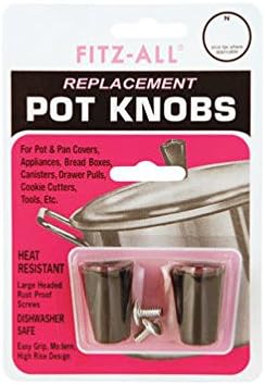TOPS Plastic Replacement Pot Knob Black