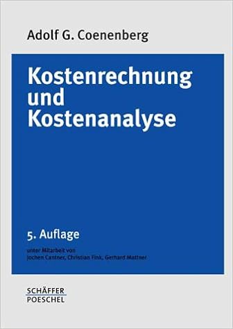coenenberg kostenrechnung und kostenanalyse