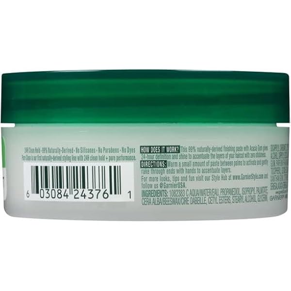GARNIER FRUCTIS STYLE PURE CLEAN FINISHING PASTE, 2 OZ, 1 COUNT (PACKAGING MAY VARY)