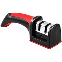 Knife Sharpener,3 Different function to Helps Repair, Restore Polish Blades for Straight,Serrated Knives, Dull Knives Quickly Safe