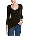 Splendid Women's Stretch Long Sleeve Top, Black, Medium