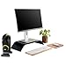 Samdi Wooden Computer Monitor Stand, Desktop Accessories, Laptop Stand, Notebook Stand, for MacBook Stand (Oak Wood Black)thumb 4