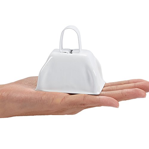 image for Blue Panda Cow Bell Set - 12-Count Loud Bells with Handles, Cowbells, 