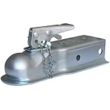 Husky 87074 2" Ball 2.5" Width 3,500 lbs. Straight Coupler with Chain