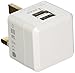 OREI 3.4A 2 USB Plug Adapter Type G for UK, Hong Kong, Singapore - iPhone/iPad, Galaxy & More