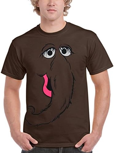 Snuffy Snuffleupagus Face Adult T-Shirt