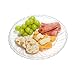Premium Clear Plastic Plates By Alpha & Sigma - 50pcs 9