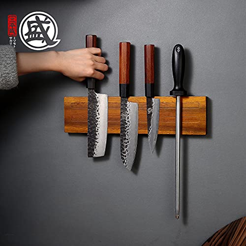 MITSUMOTO SAKARI Japanese 15" Knife Holder for Wall, Precious