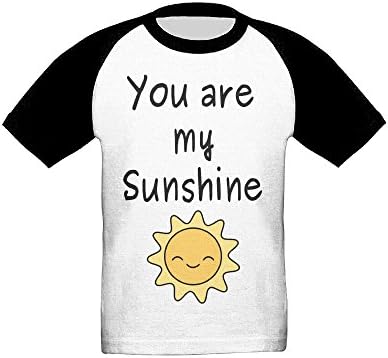 Saroyo You Are My Sunshine Baby Raglan T-Shirts 100% Cotton Baseball Short Sleeve Tee 5-6 Toddler