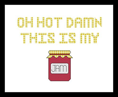 Counted Cross Stitch Pattern. Oh hot damn this is my jam