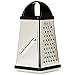 Oliver & Kline Stainless Steel Box Surface Glide Technology 4-Sided Cheese Grater and Vegetable Slicer with Storage Container Set