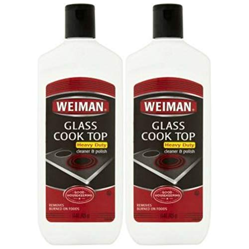 Weiman Glass Cook Top Heavy Duty Cleaner & Polish,Pack of 2 ( 15 oz Each )