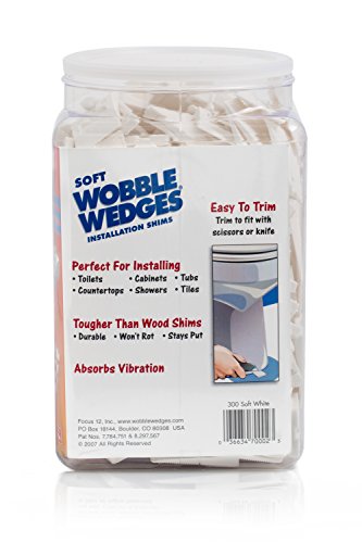 Wobble Wedges Multi-Purpose Shimsâ€“Soft White 300 ea â€“Easy Trim â€“Protect Delicate Surfaces â€“Level Household Furniture and Plumbing Fixtures â€“Stop rattling pipes â€“Use as Clamping Pad on Angled Surface