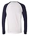 Canvas Men's Hawthorne Baseball long Sleeve T-Shirt - WHITE/NAVY - Small