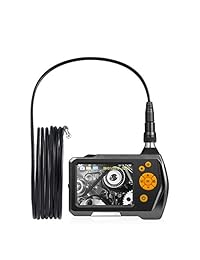 Depstech Industrial, visualización LCD a color de 3.5 inch endoscopio boroscopio Semi rígida Cable de Inspección Cámara serpiente con función de zoom, rotación de 360 grados y DVR Digital grabación de vídeo