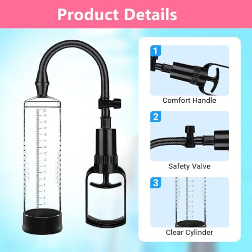 Men's Growth Pump with Strong Suction Vacuum Pump with ED Screen Powerful photo 8