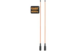 ABBREE AR-771C GMRS (155/462MHz) Antenna 15.3inch Whip Antenna SMA-Female for Baofeng UV-5R GMRS GM-15Pro GM-5RH UV-5G Plus TD-H3 UV-9G Radioddity TD-H5 GMRS Radios,2Pack