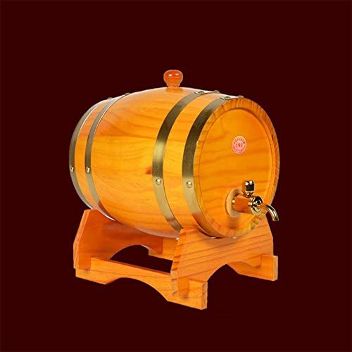 HZZymj-2pcs Authentic Oak Barrel 1.5L Beer Wine Barrels Send metal faucet , C