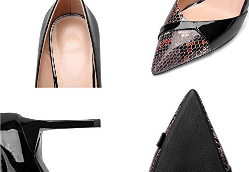 Fin Chaussures Mode Pour Pointues Hauts Cuir Dames b 