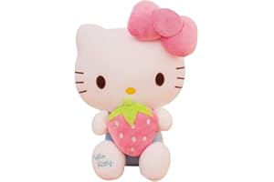 RICHYRICHY Hello Kitty Plush Toys, Cute Cat Pillow Plush, Soft Doll Toys, Stuffed Animals Toy Birthday Gifts for Girls Kids (Pink)
