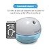 Homedics Ultrasonic Personal Humidifier – Small Portable Air Humidifiers for Bedroom, Plants, Office, Travel – Top-Fill 200 ML Cool Mist Humidifiers, White