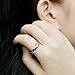 S925 Silver Cute Cat Ear Toe Open Ring Adjustable
