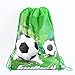 CIEOVO 12 Pack Soccer Party Favor Goodie Bags, Treat Gift Drawstring Bag Football Backpack Birthday Party Decoration Supplies for Baby Shower Birthday Party