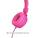 Kids Headphones On-Ear Comfortable Foldable Headphones for Kids Lightweight Stereo Headset for Kids Childrens Girls Boys Smartphone PC Tablet MP3/4 Video Game Toddler Headphones (Pink)